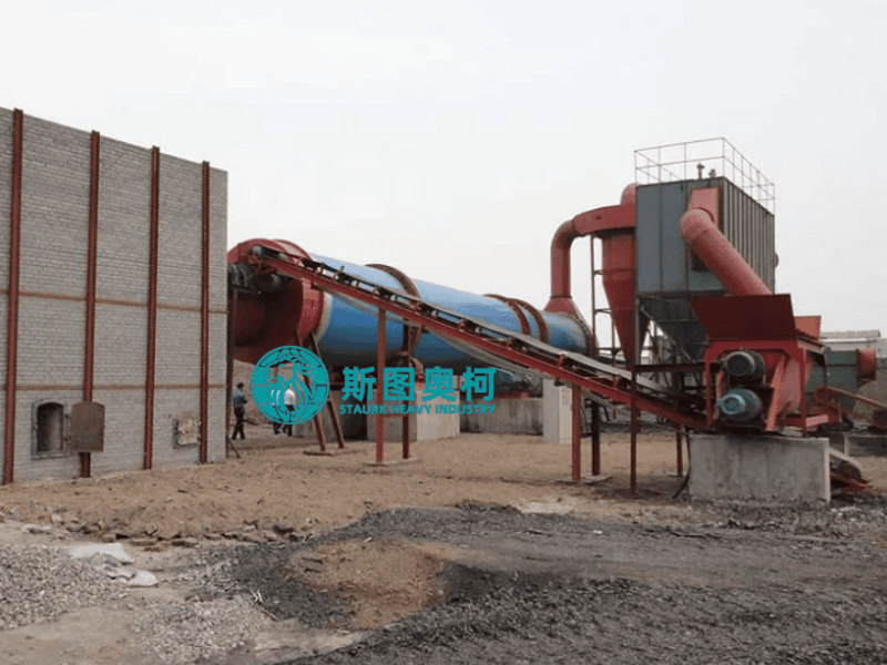 High Efficiency Rotary Drum Dryer 100TPH Fired Biomass Rotary Dryer