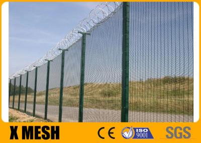 pó do verde de Mesh Fence 10.5ga da escalada do fio de 4mm o anti revestiu