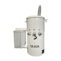 125KVA Transformador montado em pólo de fase única Imerso em óleo Distribuição 34,5KV A 120V