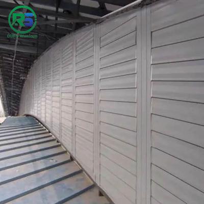 Automatic White Aluminum Sun Shade System Oval Elliptic For Large Span Steel Structure