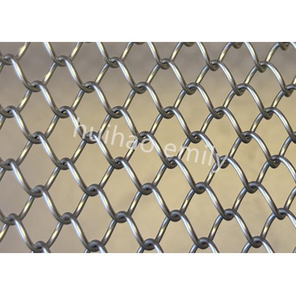 8x8mm Aperture Aluminum Metal Coil Mesh As Space Divider Curtain