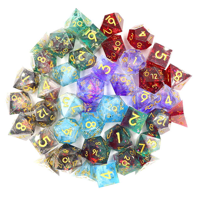 Factory Price 17mm D6-size Customizable Resin Dice for DND RPG Board Games