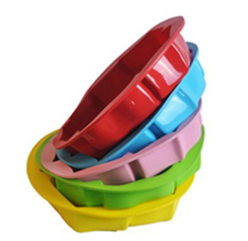 Silicone manufacturer Silicone baking tools Rose shape silicone mold cake mold SB-006