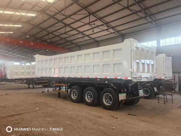 40t Loading Dump Truck Practical Dump Semi Trailer with Tread 1840mm and Wabco Relay Valve