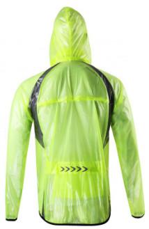 Plain Dyed Warm Raincoat With Hood , Long Sleeve Lightweight Waterproof Jacket