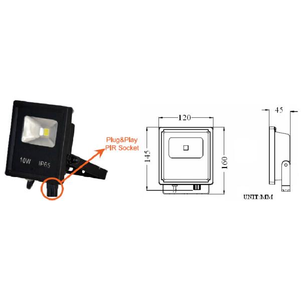 New Flat And Small Size Epistar chip COB Waterproof LED Flood Lights 10w 30w 50w 80w