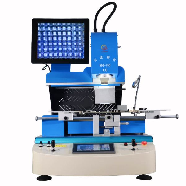 Wisdomshow S7 High-Resolution Vision Guided BGA Rework Station with 8-Segment Temperature Control and K-Type Thermocouple Close-Loop for Training Labs