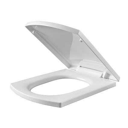 Toilet Seat Cover PP UF Duroplast Plastic Material Durable Soft Close Solid Color From Xiamen China