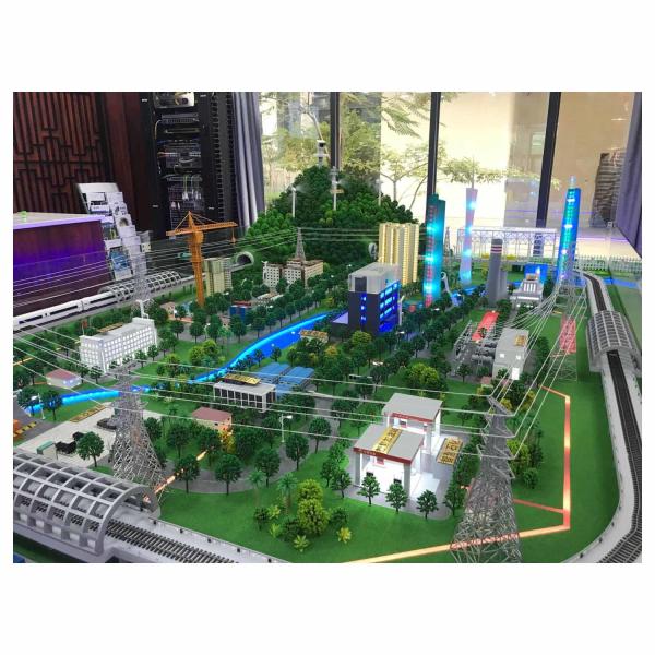 Residential Urban Model Architecture 1:100 Scale Model With Parks Roads Water Features