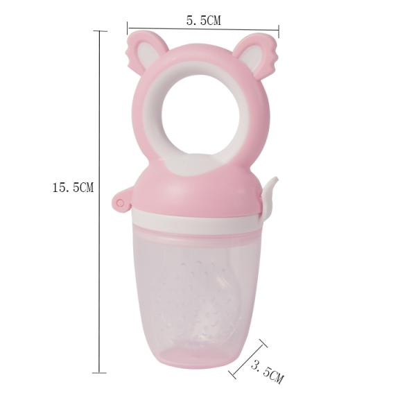 Tapered Type Baby Silicone Products Eco Friendly Infants Fruit Feeder Pacifier