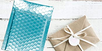 Holographic Metallic Bubble Mailer Gift Packaging Glamour Colorful Silver Shades Foil Cushion Padded Shipping Envelopes