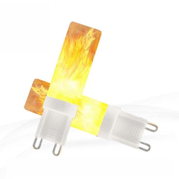 G9 Led Flame Light Bulb 220-240v 0.5w Flickering Fire Light For Home Decoration