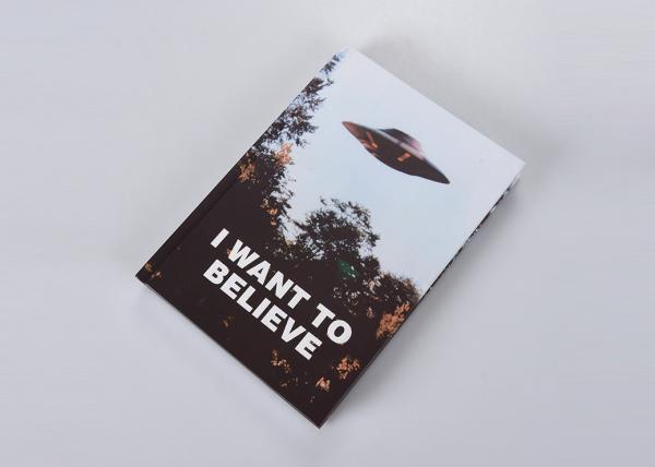 Grande caderno reciclado da capa dura, caderno de bolso da capa dura da laminação do brilho