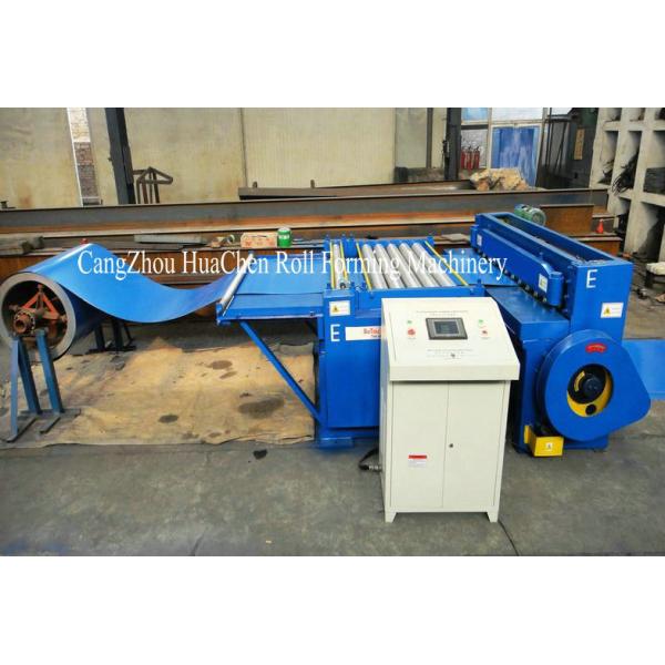 placa de metal del grueso de 1m m que nivela y cortadora para la anchura 1000m m - 1250m m