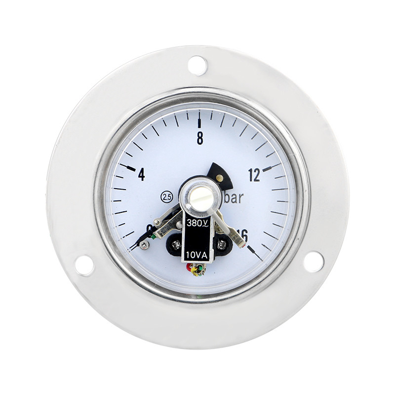 Electric Contact Pressure Gauge with 2.5% Precision and 62.5mm Back Belt Installation