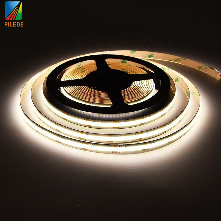 480leds COB LED гибкие световые ленты Ra90 8mm 12v 24v с углом луча 120 градусов