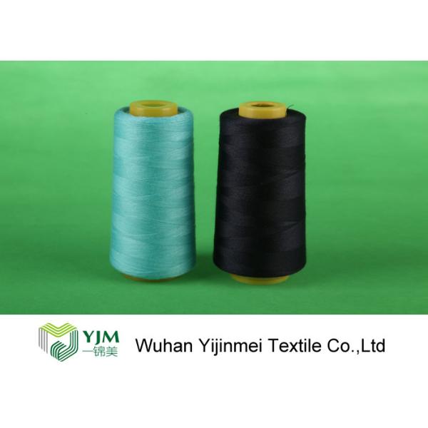 Dyed Ring Spinning Polyester Sewing Thread For Jeans  / Handbags / Shoes