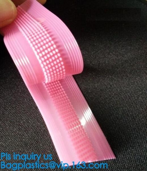 Eco-Friendly VELCRO Seal Strip, Press-Lock Seal Zipper, Pouch Bags Accessories, Easy Tear Plastic seal lock