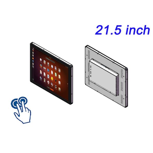 21.5-inch Linux Embedded Industrial Monitors Touch Screens Advertising Display Workshop Electronic Dashboard