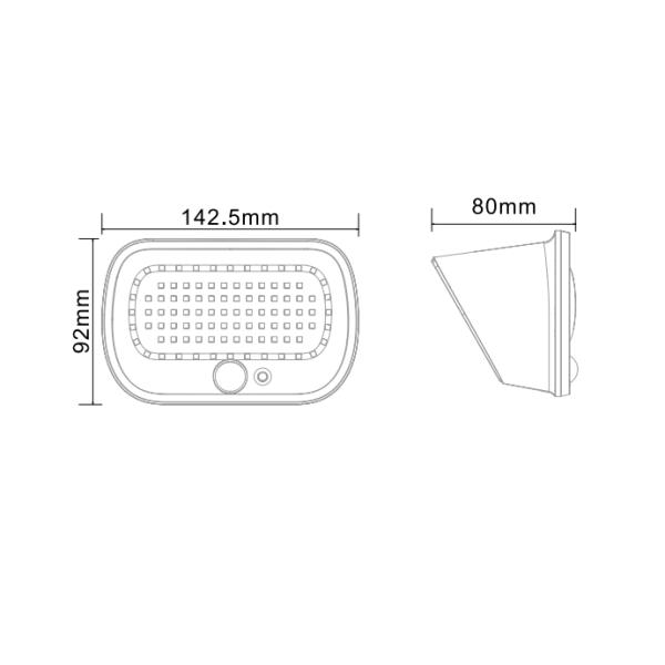 Outdoor Waterproof Motion Sensor Solar Garden Lights 3000k