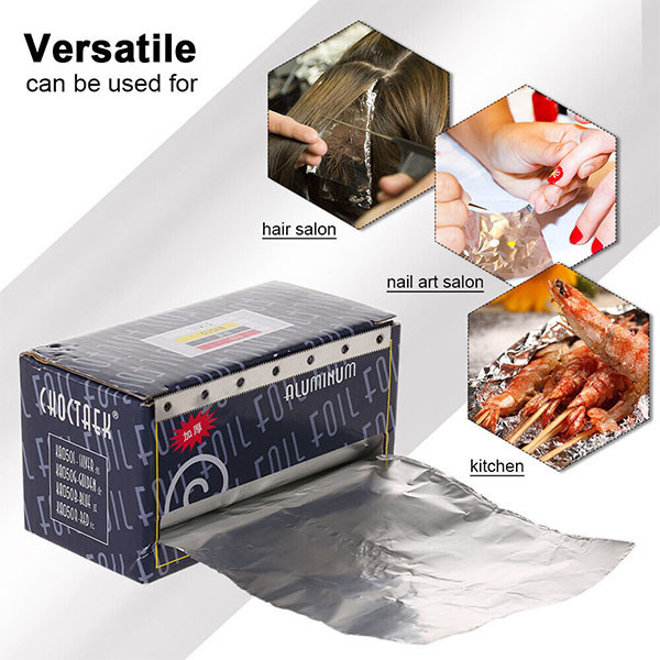 8011 0,025 mm Foil de cheveux pour salon de coiffure Utiliser 4,5 cm 9,5 cm rouleau