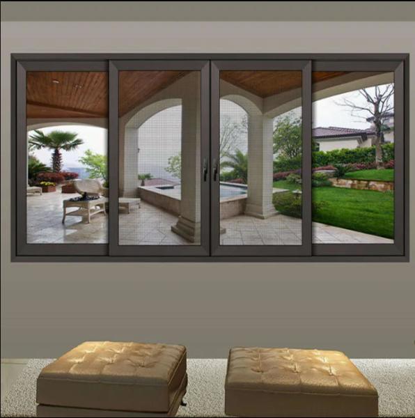 Aluminum Window For Easy Access And Smooth Operation With Horizontal Opening Pattern