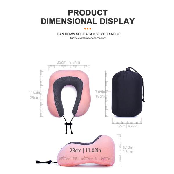 28*25*13CM U shanp Memory Foam Cervical Travel Neck Pillow with and Comfortable Design