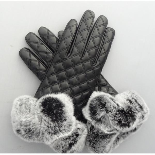 warm-keeping women sheepskin leather gloves