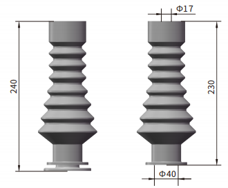 Силиконовый резиновый холодноприменяемый изоляционный ботинок