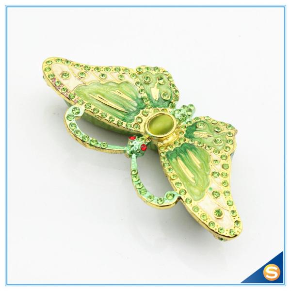 Animal Shape Butterfly Trinket Box Metal Jewelry Box Car Decoration SCJ591