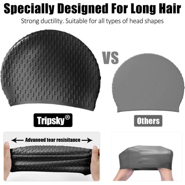 Stylish Men And Women Swimming Caps With Custom Small Logo Waterproof Feature