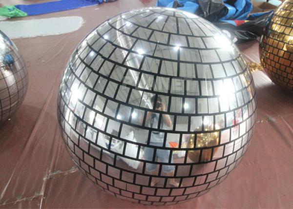 Bola inflável de suspensão do disco do espelho das bolas KTV DJ do disco do brilho gigante do PVC