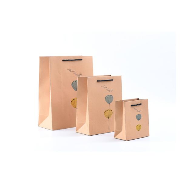 Custom 10x8in Brown Kraft Jewelry Gift Bags with Handle