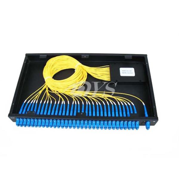 1 x 32 PLC Optical Fiber Splitter SC / UPC Connector , Network Redundancy