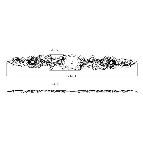 Электропластированный цинковый сплав шкаф ручка тянет Античные цветочные формы мебели ручки