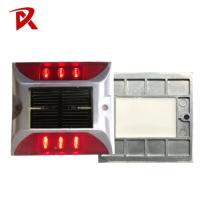 104 X 104mm Solar Road Studs Reflective Road Markers Flashing Led Lights Aluminum Cat Eye