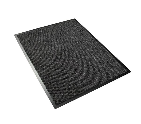 Europe Vyna-Plush Doormat | 7h x 600w x 900d mm | Black/Grey