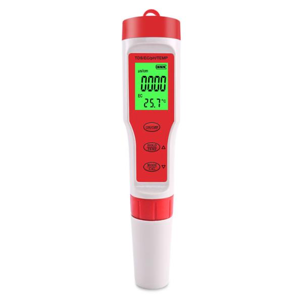 4 - In - 1 Water Quality Tester PH/EC/TDS/Temp Meter For Aquaculture Drinking Water Lab