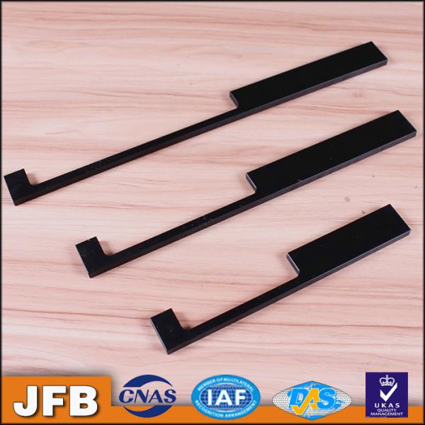 128/160/192/320MM holes distances Anodized Black finish aluminum wardrobe pull kitchen cabinet handle