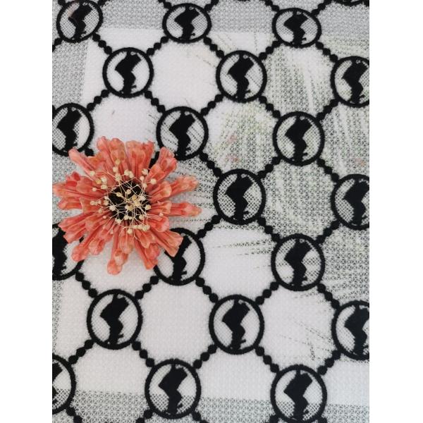 Химическая расстворимая в воде ткань шнурка вязания крючком постельных принадлежностей вышивки