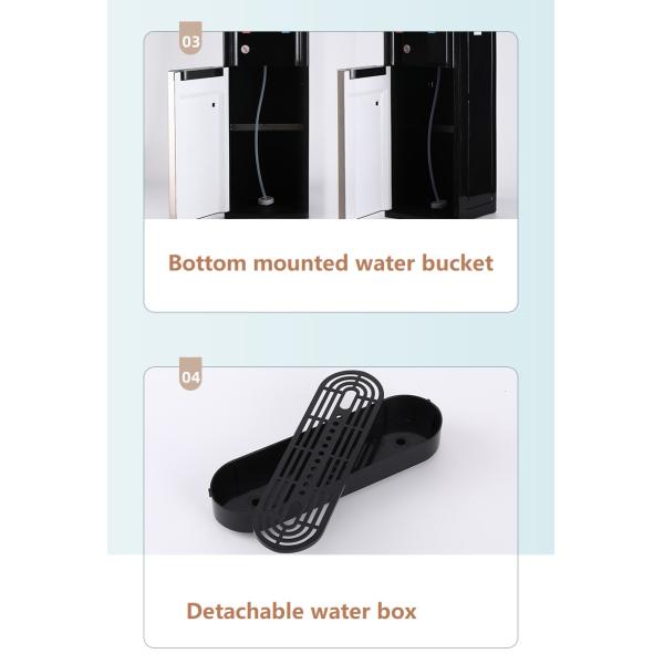 Plastic Housing Standing Automatic Hot and Cold Bottom Loading Bottle Water Dispenser