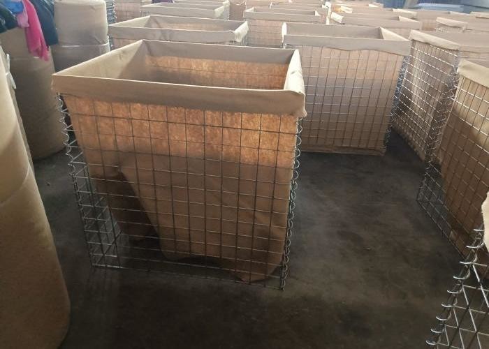 Зеленый цвет красит барьеры 1.2Mx1.8Mx20M Gabion как барьеры Gabion регулирования паводковых вод