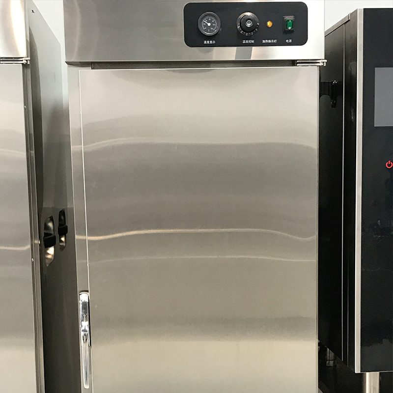 Commercial Food Warmer Cart with Double Door Design Stainless Steel Construction and Adjustable Temperature Control