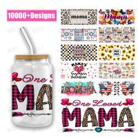 Transfert d'emballage de tasse UV DTF Logo personnalisé Libbey Glass Tumbler Pour les promotions de la fête des mères