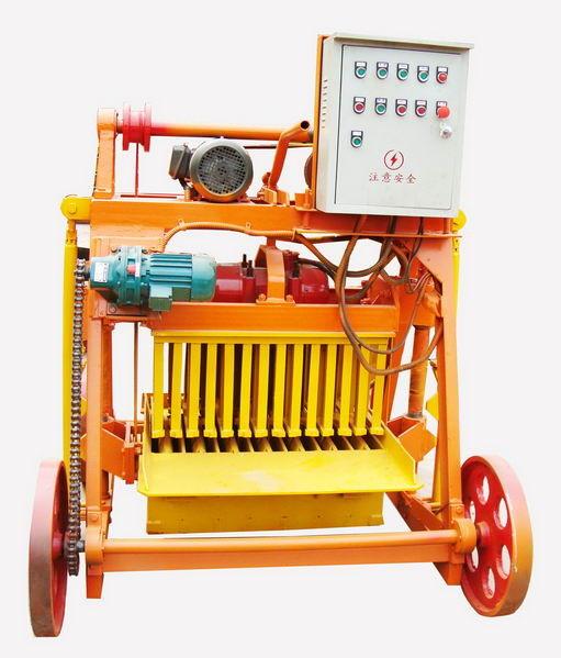 Mobile Diesel Concrete Block Making Machine 4-45 no Electric Concrete Brick Making Machine
