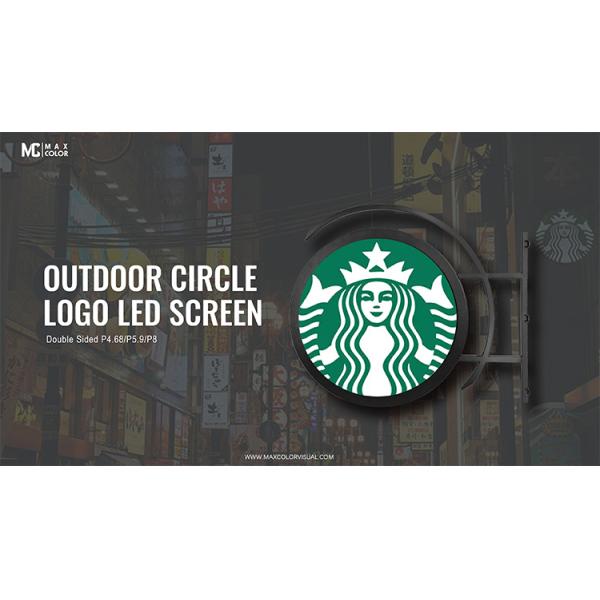 Indoor Outdoor Round Shape circle led display Front Service Maintenance Full Color