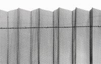 Maille plissée par polyester gris de maille de la couleur 17*15 pour les portes coulissantes