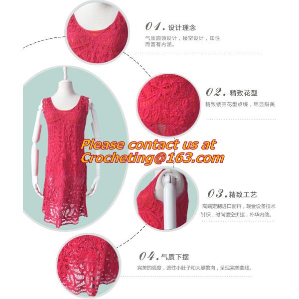 clothing summer Hollow out belt sexy knitted crover up crochet beach dress robe femme sund
