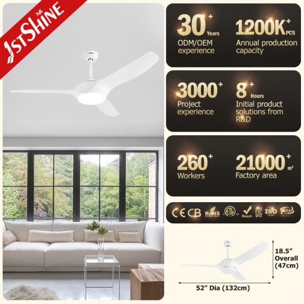 Economia de energia extravagante do fã de teto das lâminas do ABS do inversor 220V 50HZ 3