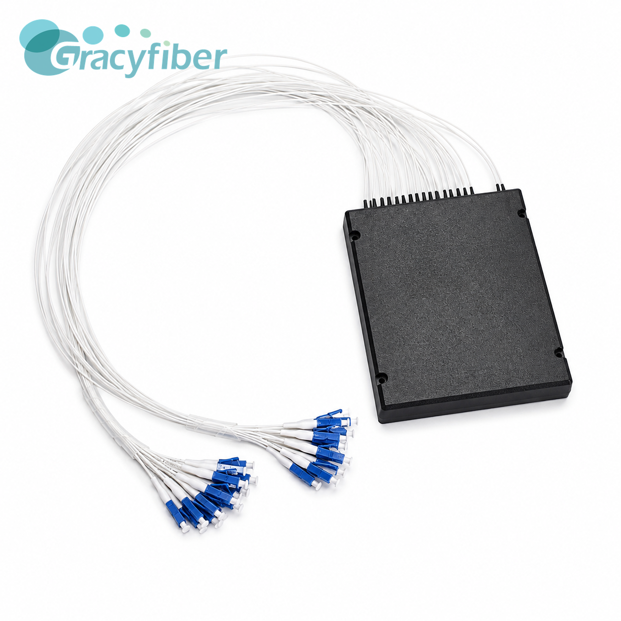 16CH CWDM Mux&Demux Module, 1270–1610 nm with LC/UPC and 140 × 115 × 18 mm ABS Box,16CH CWDM Mux&Demux Module 1270~1610nm，16 Port，ABS box(140*115*18mm)，0.6m with 0.9mm White Tube color
